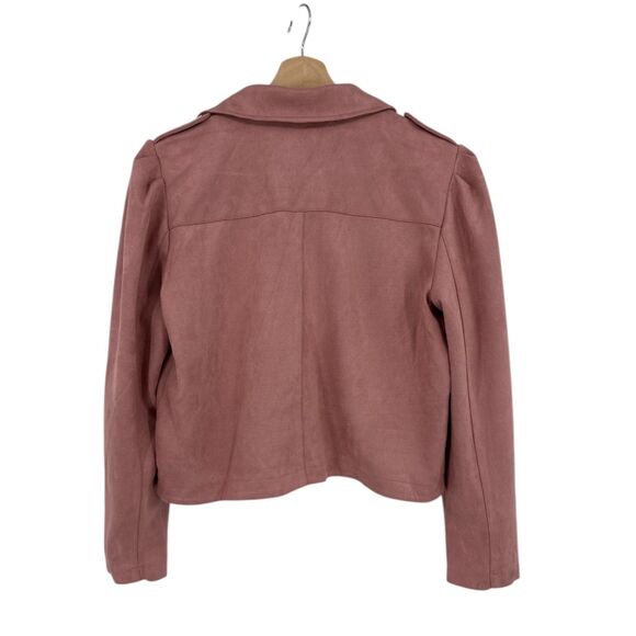 LC Lauren Conrad Dusty Rose Leather Jacket - Picture 4 of 8